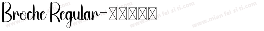 Broche Regular字体转换